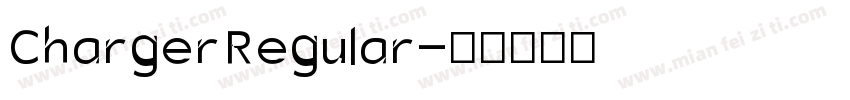 Charger Regular字体转换